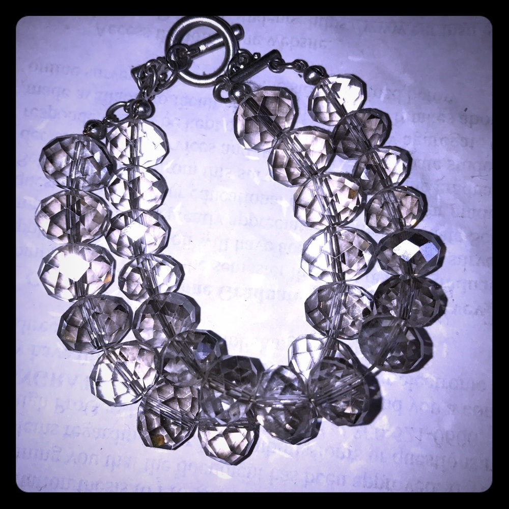 Crystal bead bracelet