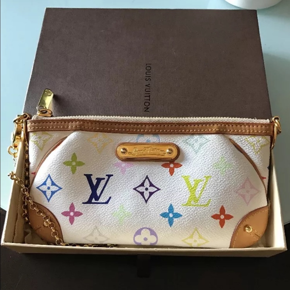 Louis Vuitton multicolor Milla monogram clutch