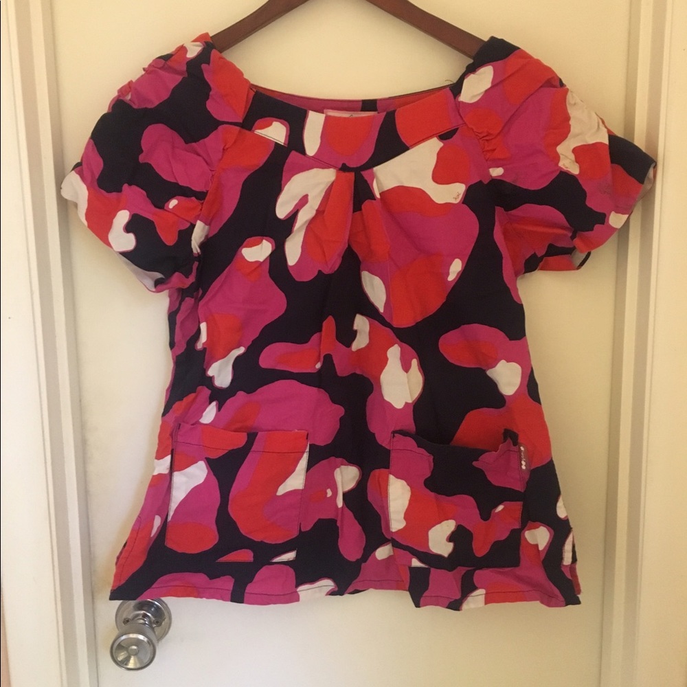 Beautiful Koi Scrub Top