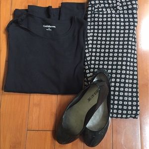 Croft and Barrow Black Long Sleeved Tshirt