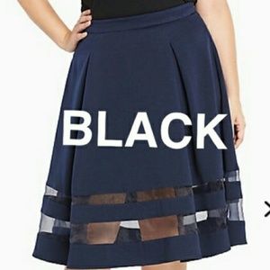 TORRID black Aline skirt
