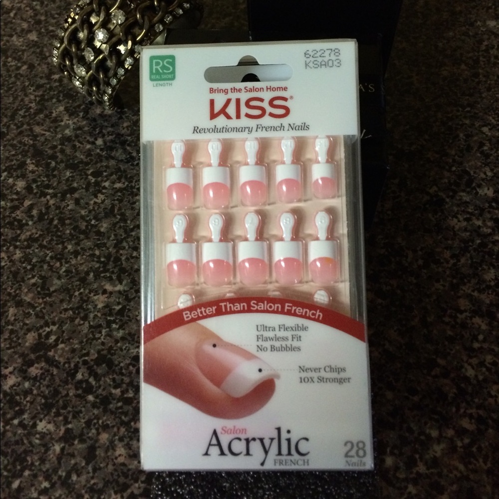 Length RS real short KISS SALON ACRYLIC FRENCH