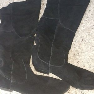 Black over the knee boots