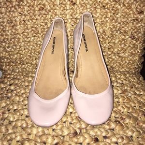 Patent Leather Cream Ballet Flats