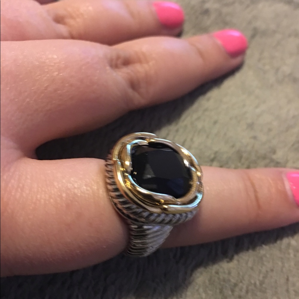 💥💥💥🎉HP 9/25🎉Beautifully created Onyx Ring - Picture 1 of 5
