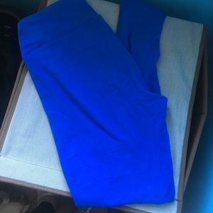 LULAROE OS Cobalt Blue Leggings