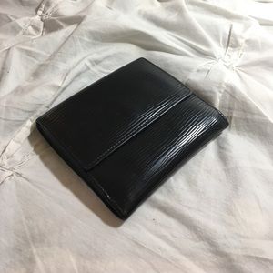 Louis Vuitton black epi leather Elise wallet