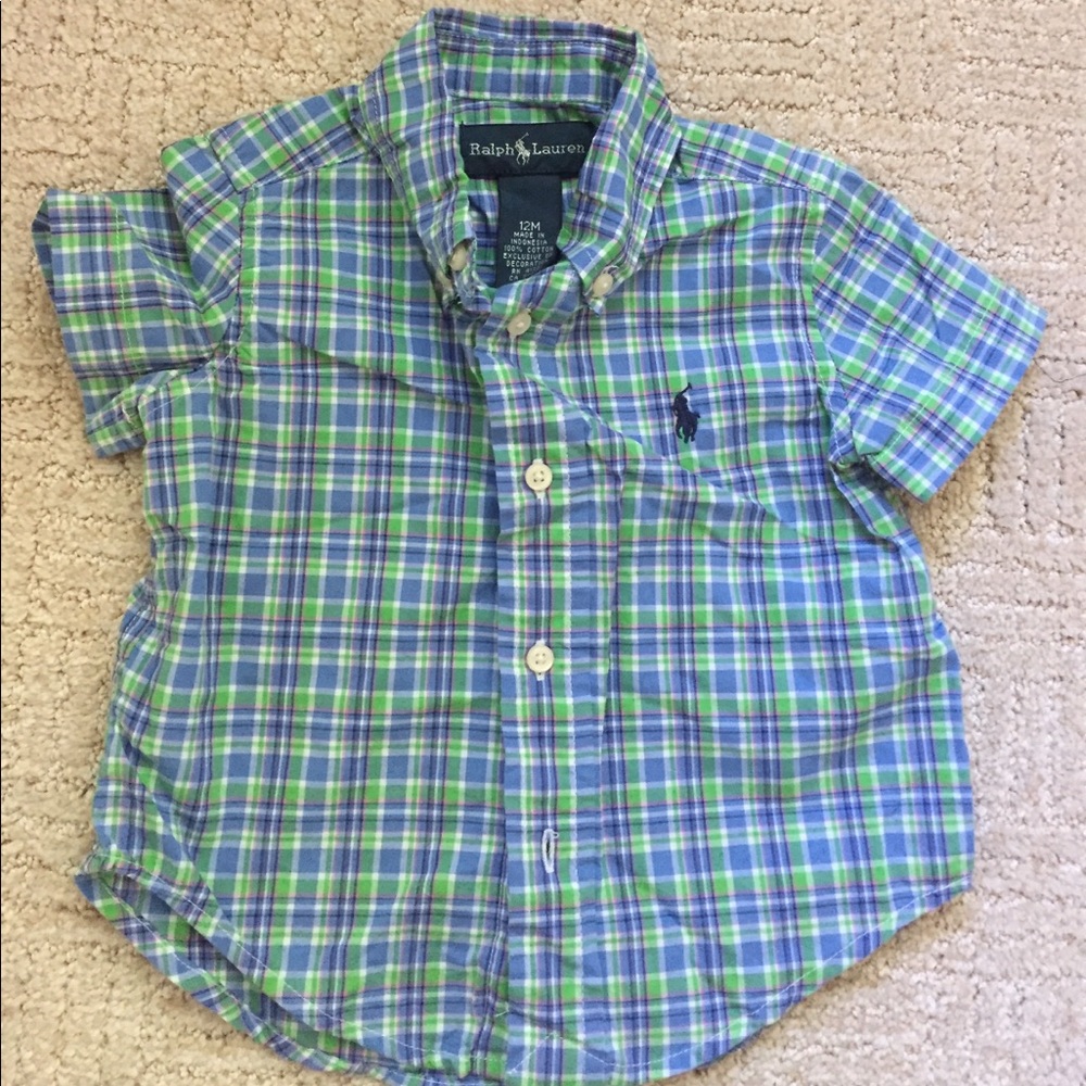 Boys Polo buttons strip shirt