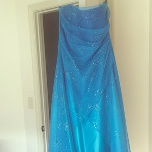 Blue Sparkle Prom Dress