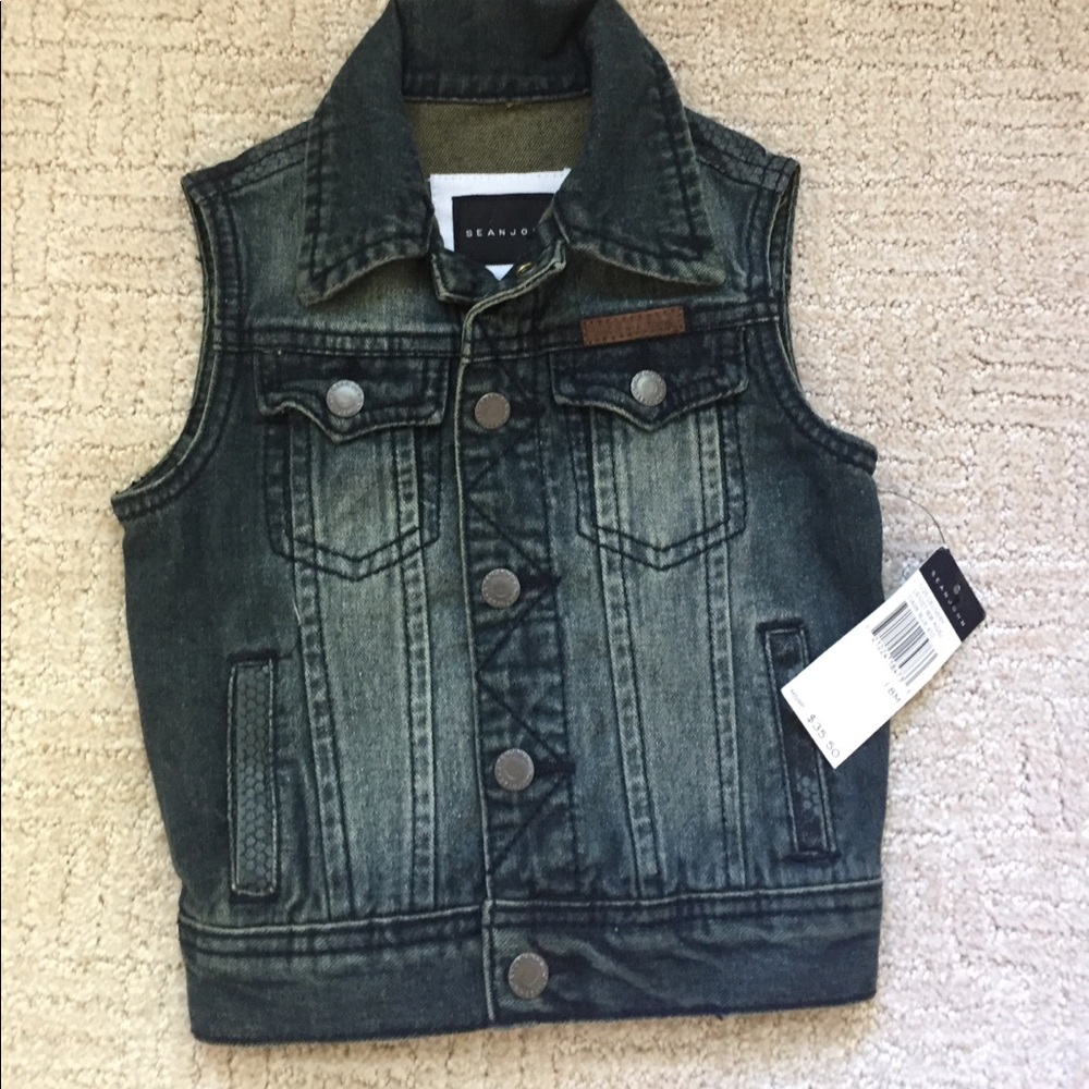 Boys Sean John Jean sleeves Vest