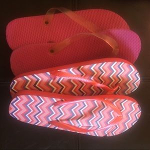 two pair size women size 7-8 sandals