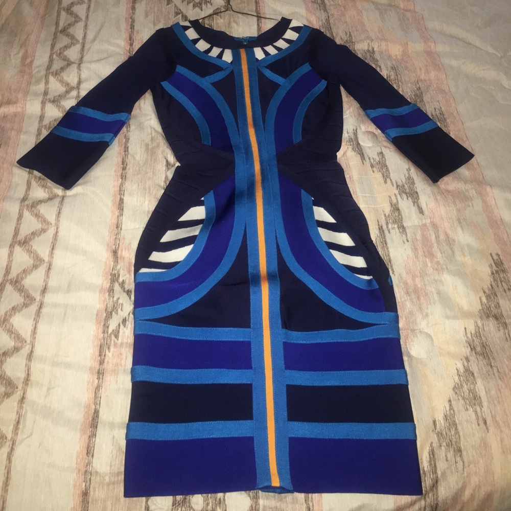 MIDI sleeve bandage dress