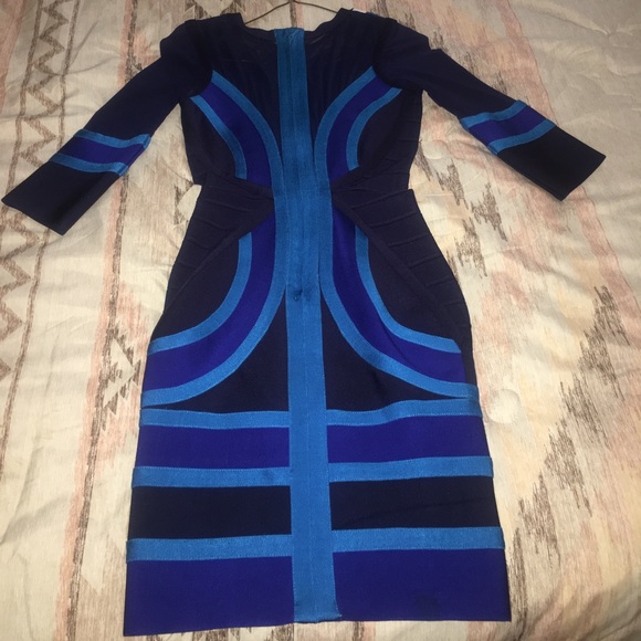 MIDI sleeve bandage dress - Picture 2 of 2