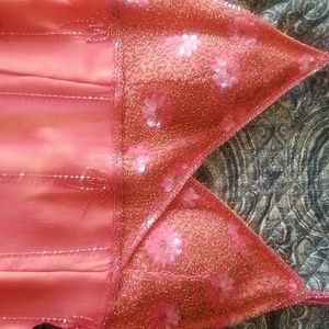 Beautiful Peach/Pink Evening Gown