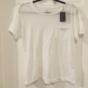 White j crew t shirt