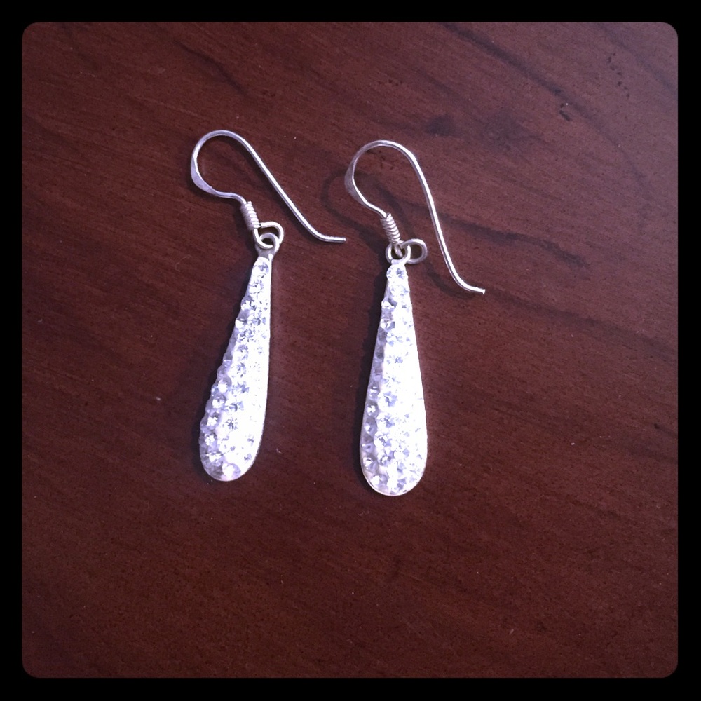 Crystal encrusted earrings