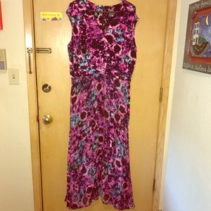 Taylor maxi dress with sheer overlay