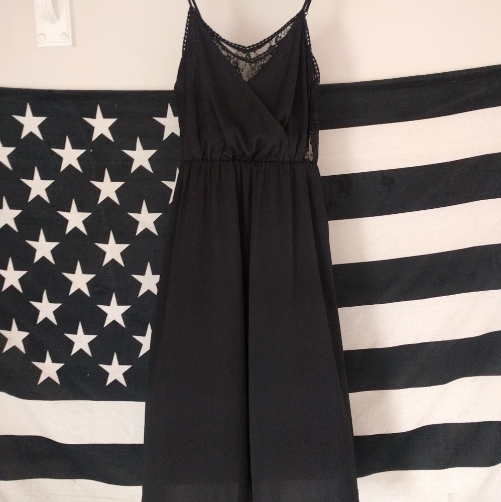 Black lace dress