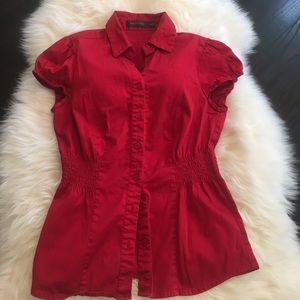 Red The Limited button up short sleeve