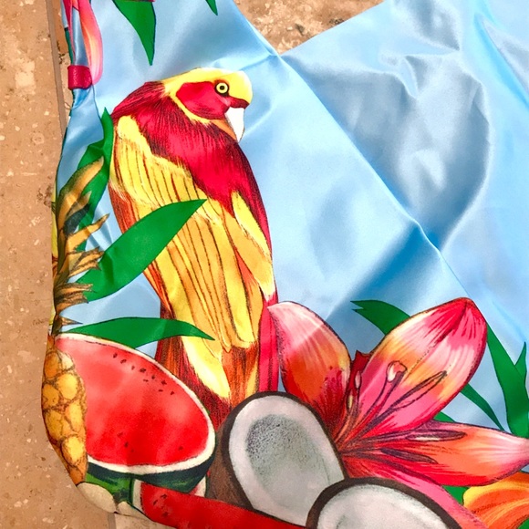 Escada Tropical Beach Bag Shoulder Tote - Picture 5 of 6