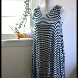 Black and White striped dress