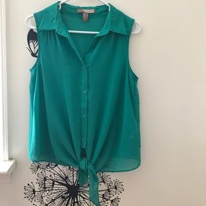 Forever21 NWOT Green Blouse