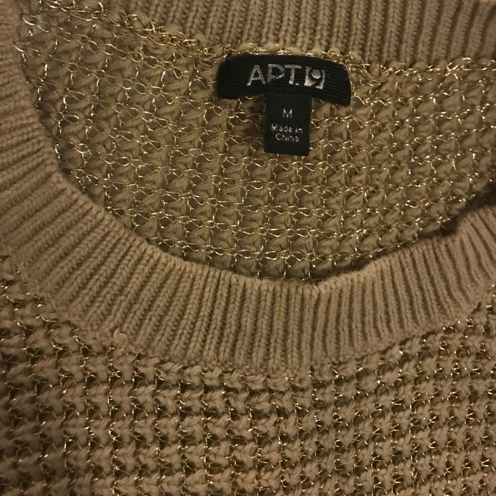 Gold threaded thin sweater