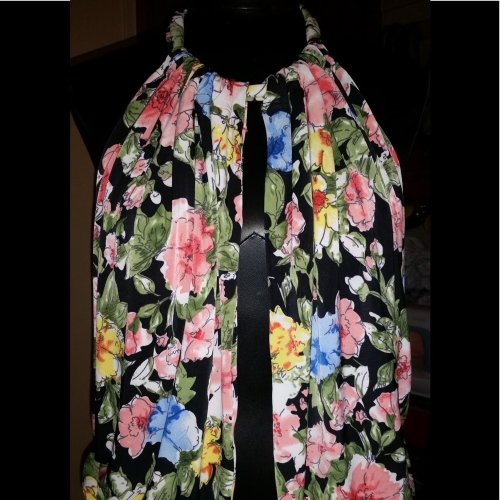 Floral Halter Bodysuit
