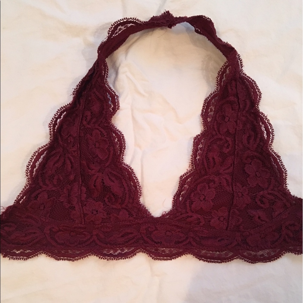 Maroon bralette