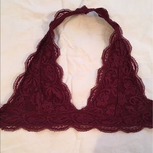 Maroon bralette
