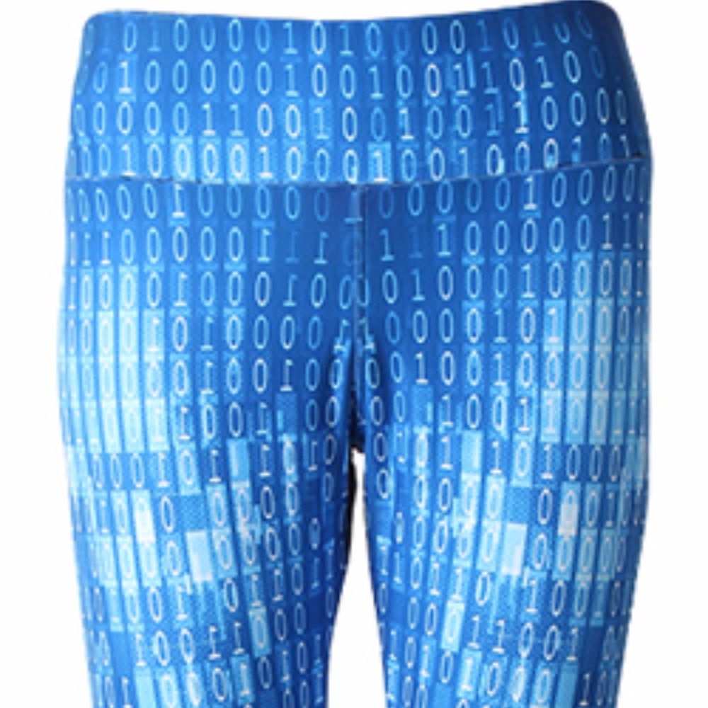 Mr. Robot Inspired Binary Code Leggings, Brushed