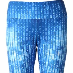 Mr. Robot Inspired Binary Code Leggings, Brushed