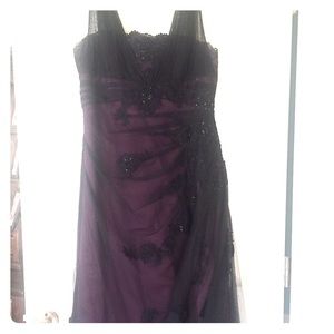 Black/Purple Formal Gown