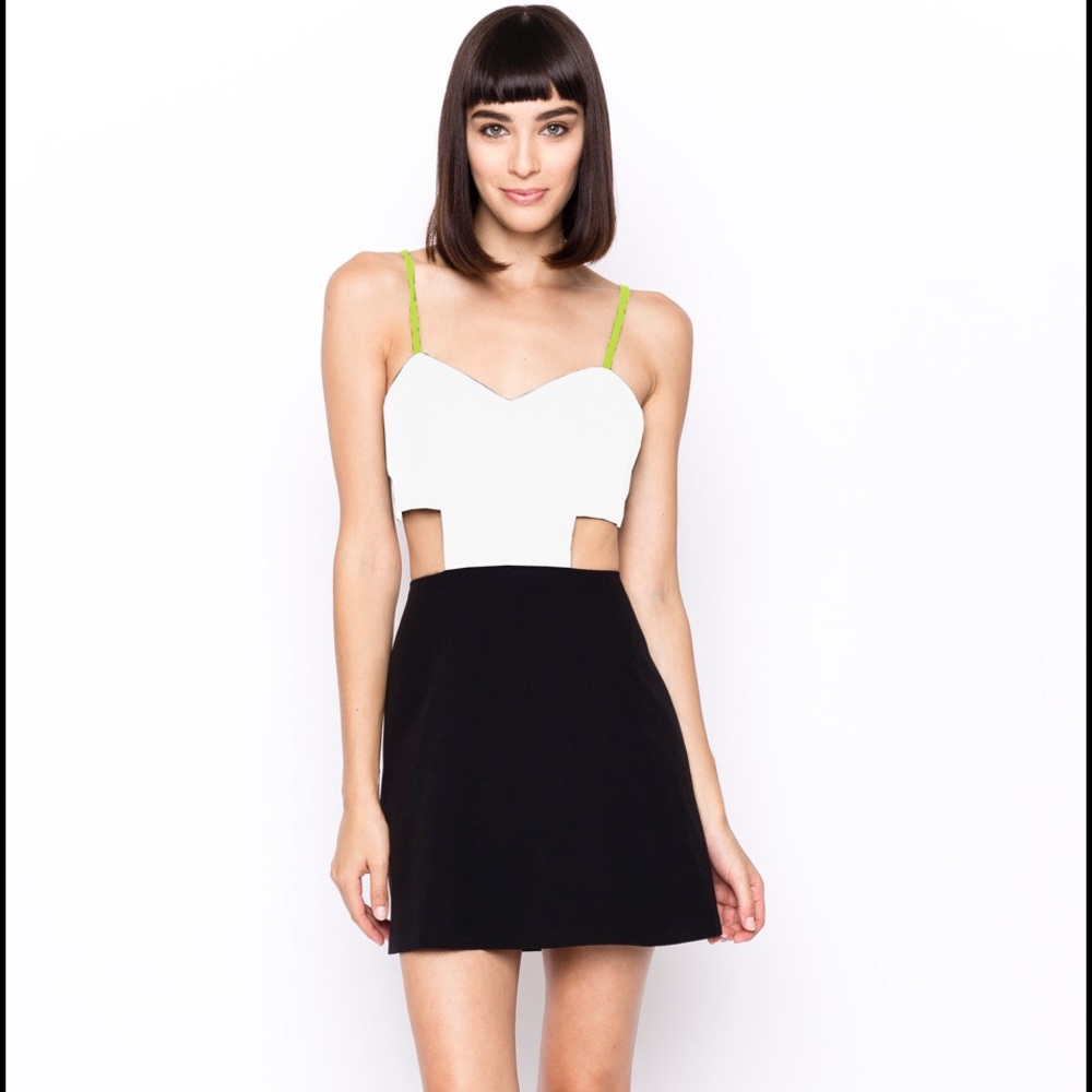 Naven cutout sweetheart mini dress
