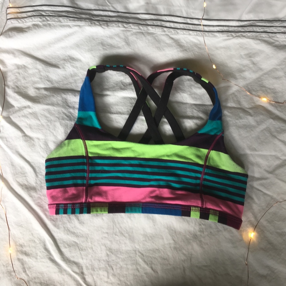 Ivivva striped sports bra