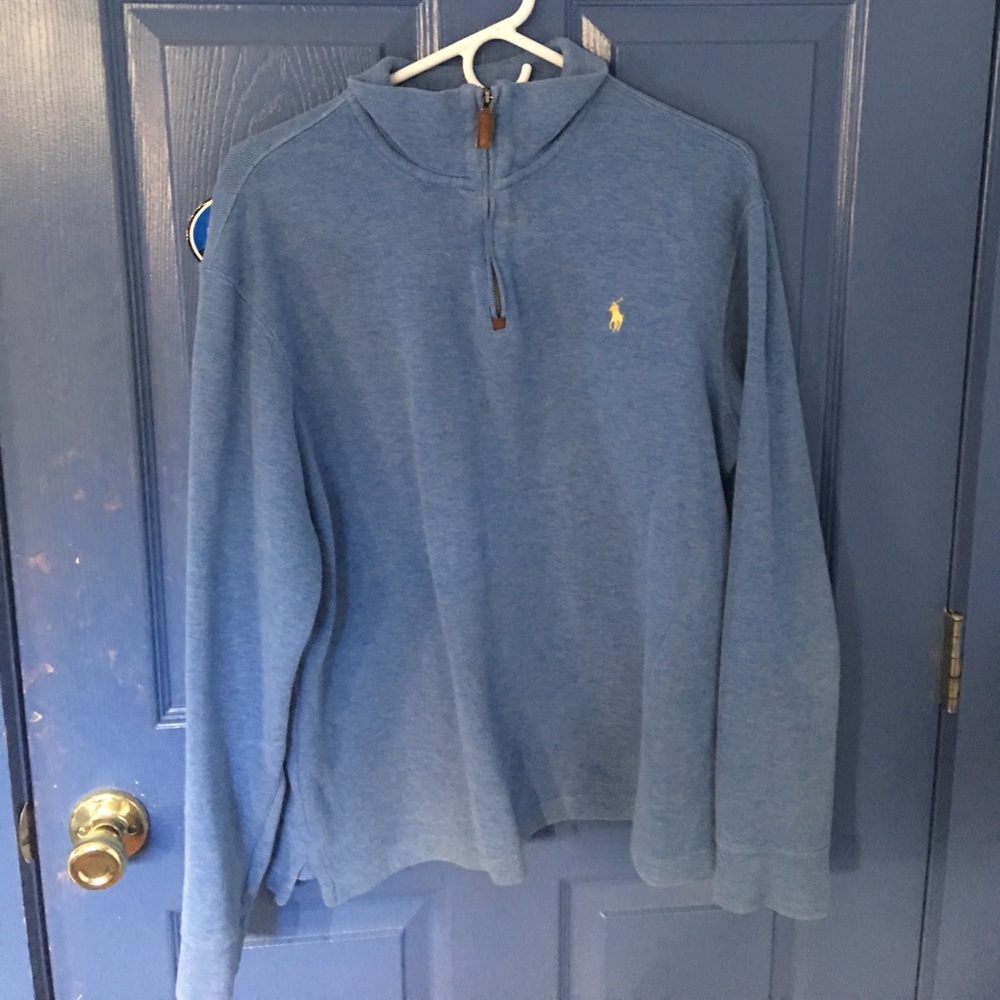 Light blue Ralph Lauren quarter zip