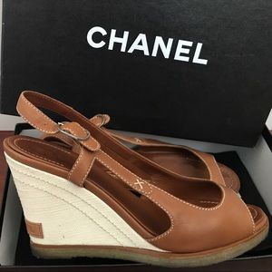 Chanel Wedge Sandals