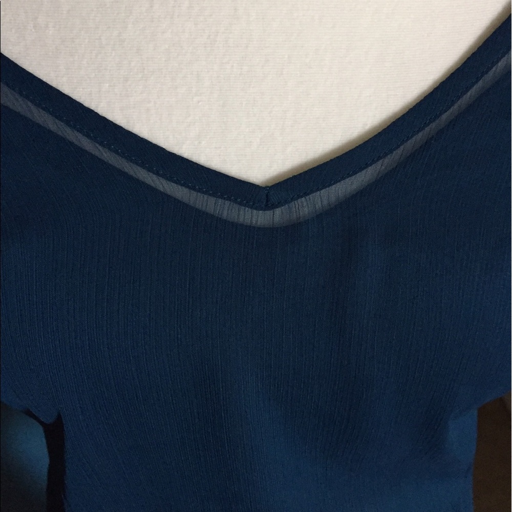 Express teal blue dress - Picture 3 of 5