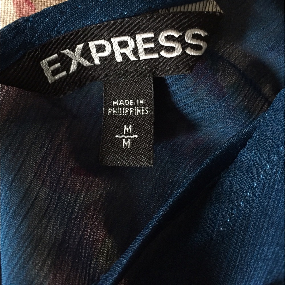 Express teal blue dress - Picture 4 of 5