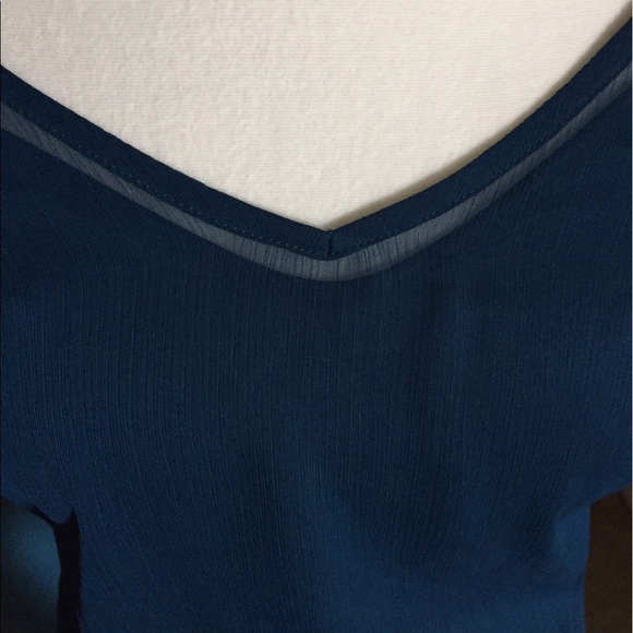 Express teal blue dress - Picture 3 of 5