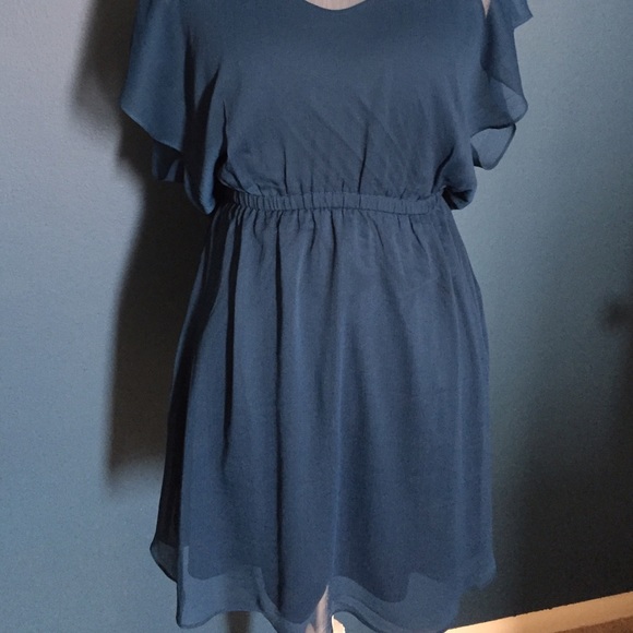 Express teal blue dress - Picture 5 of 5
