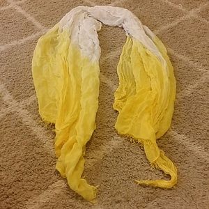 Charming Charlie's yellow ombre scarf