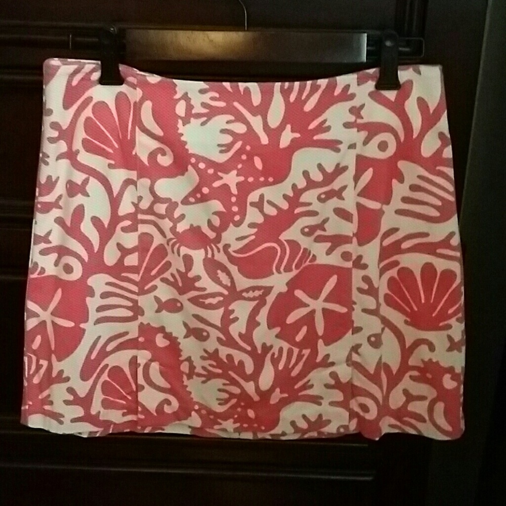 Vineyard vines pink and white  mini skirt size 6
