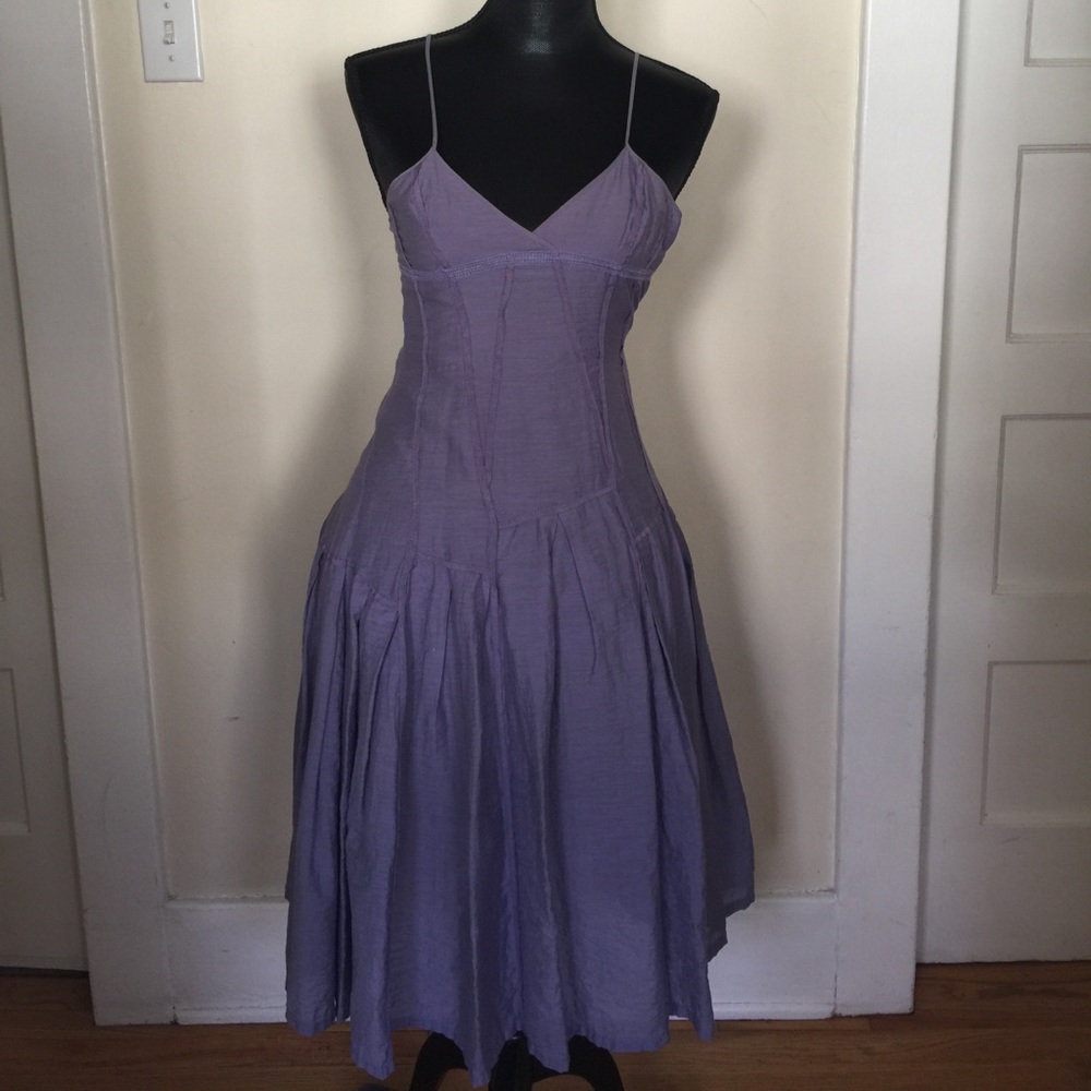 Armani Exchange Purple Strappy Summer Dress