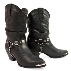 Dingo black boots, perfect for Harley Davidson