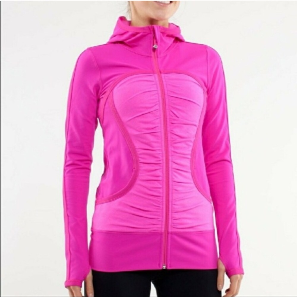 Lululemon Pure Balance Hot Pink Jacket Size 8
