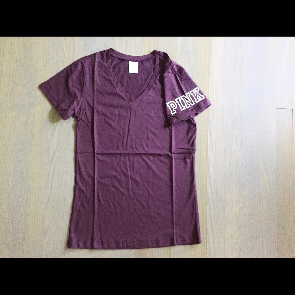 LAST**Victoria's Secret PINK Shirt Tshirt Gym Yoga - Picture 3 of 4