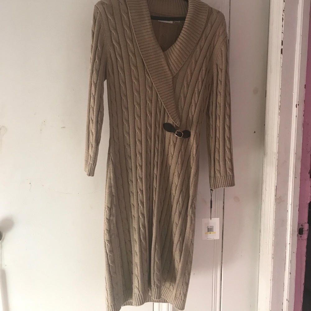 Cute Woman's Calvin Kelvin Sweater Dress MEDIUM