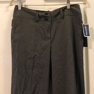 Black and white patterned dress pants