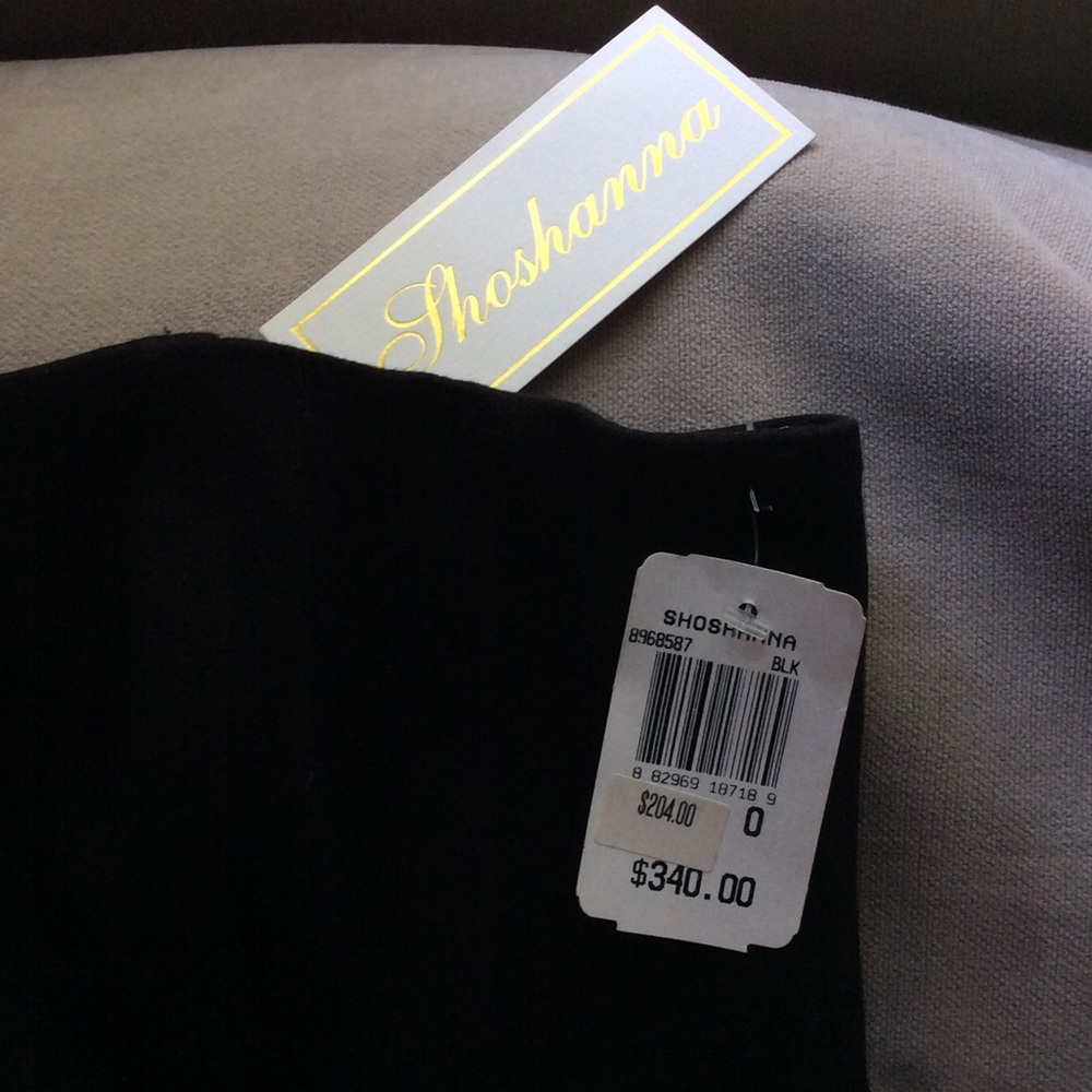 Shoshanna Natalya Strapless Peplum Dress in Black - Picture 7 of 8